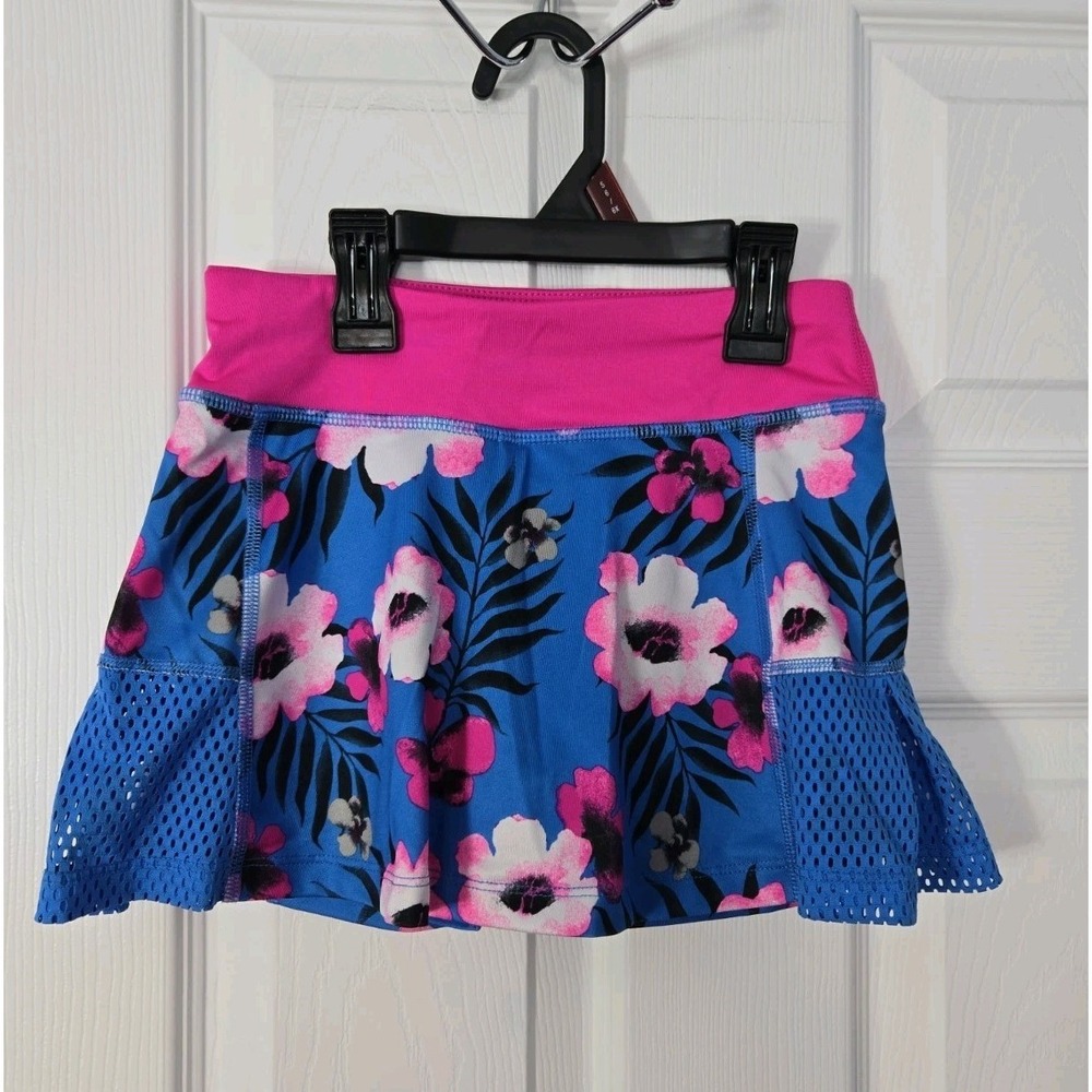 Avia‎ Girls Scort Size 6- 6X Blue & Pink Florial